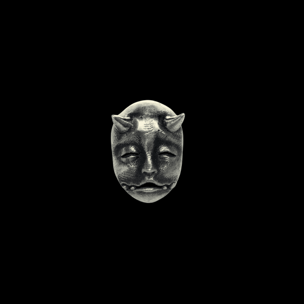 Oni Mask Stud Earrings