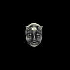 Oni Mask Stud Earrings