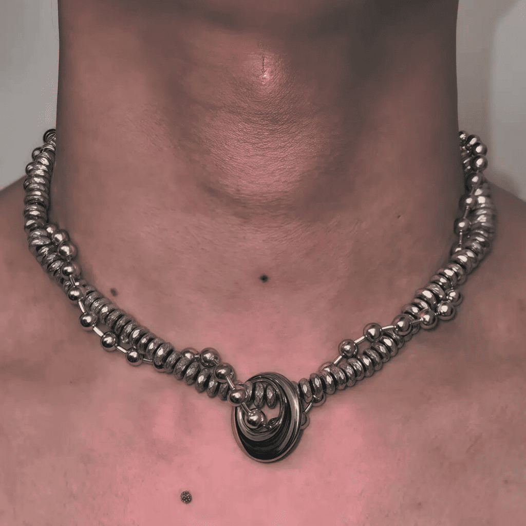 Entwined Shard & Moon Necklace