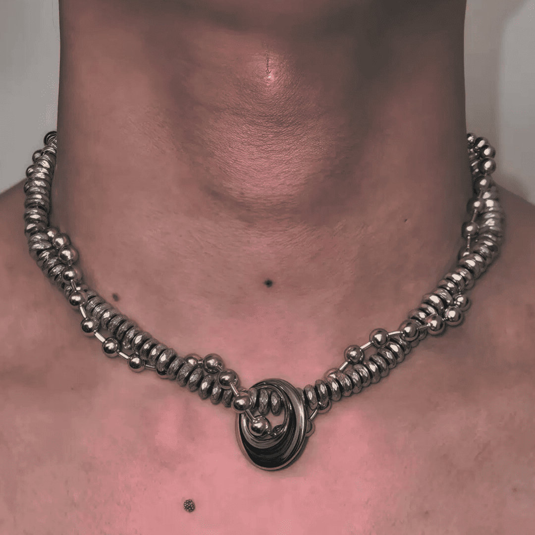 Entwined Shard & Moon Necklace