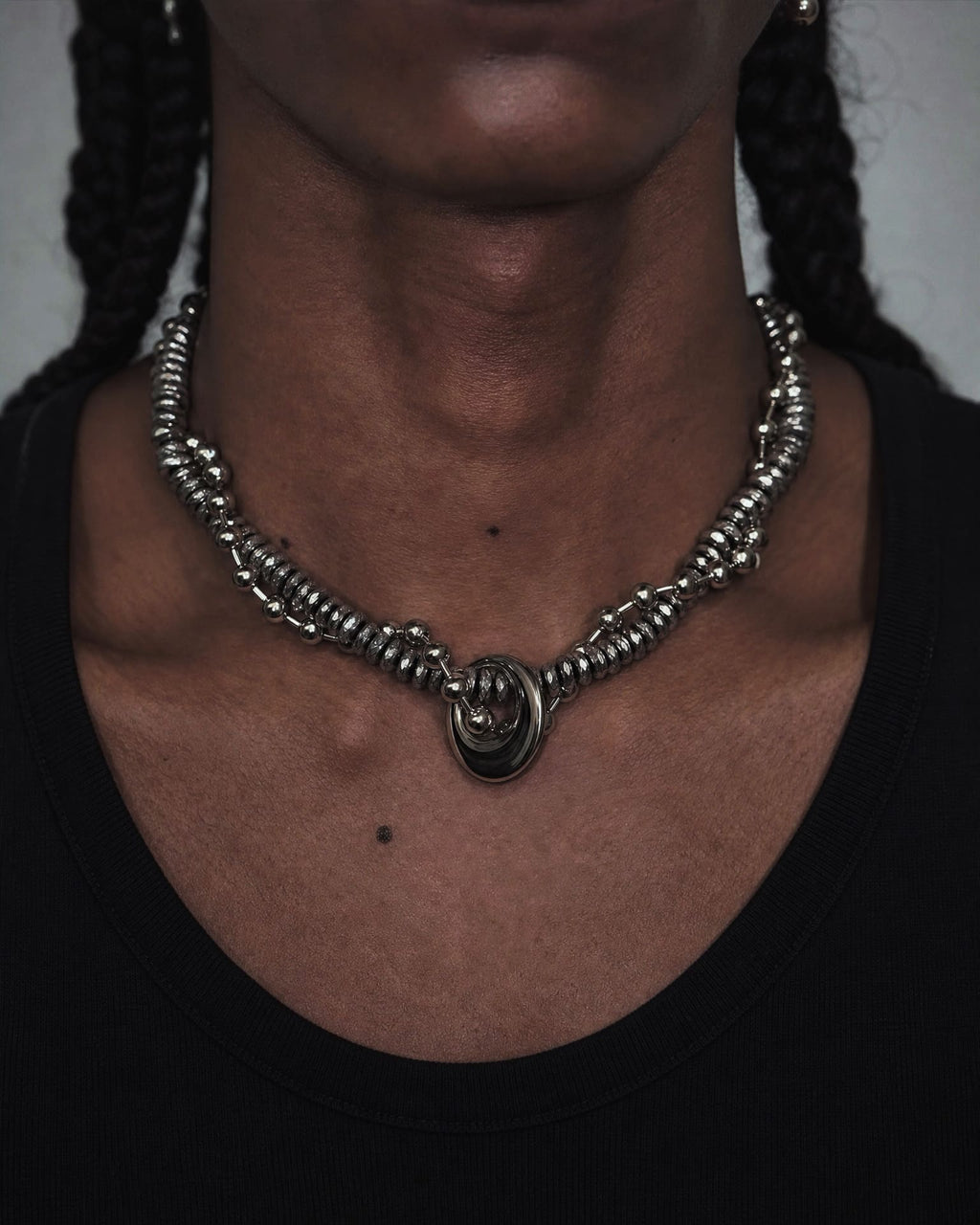 Entwined Shard & Moon Necklace