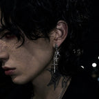 Cross Charm Stack Earrings