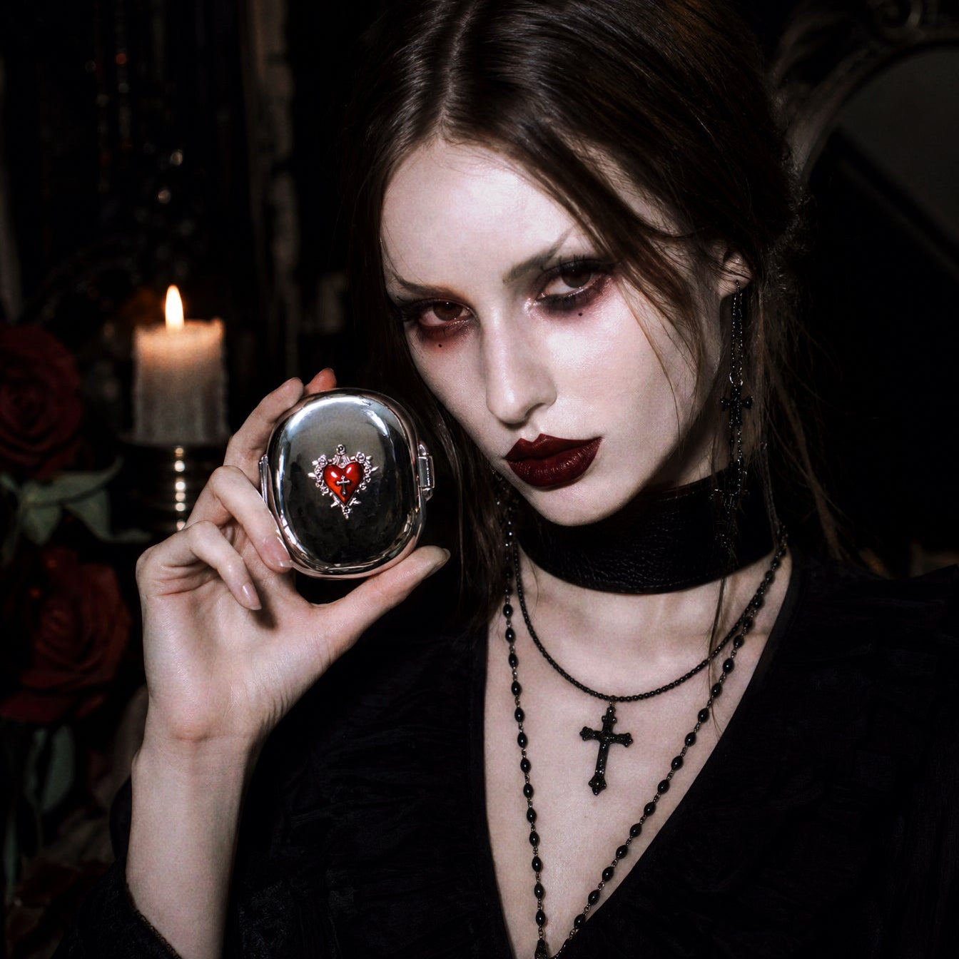 Thorned Heart Gothic Pill Case