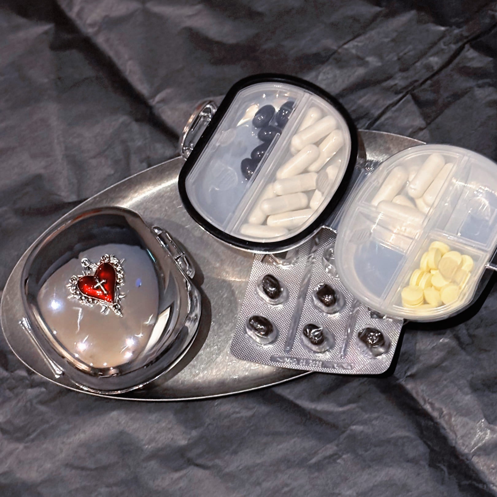 Thorned Heart Gothic Pill Case