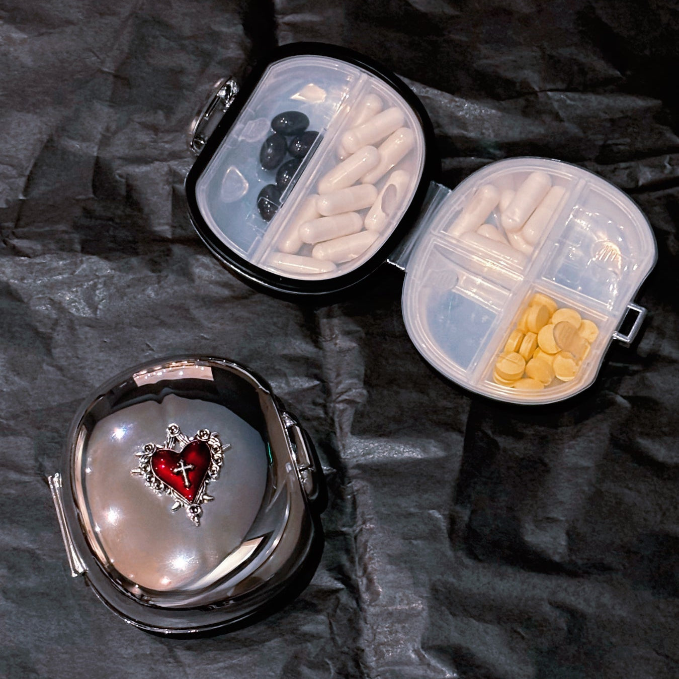 Thorned Heart Gothic Pill Case