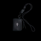 Gothic Cross Leather Coin Pouch