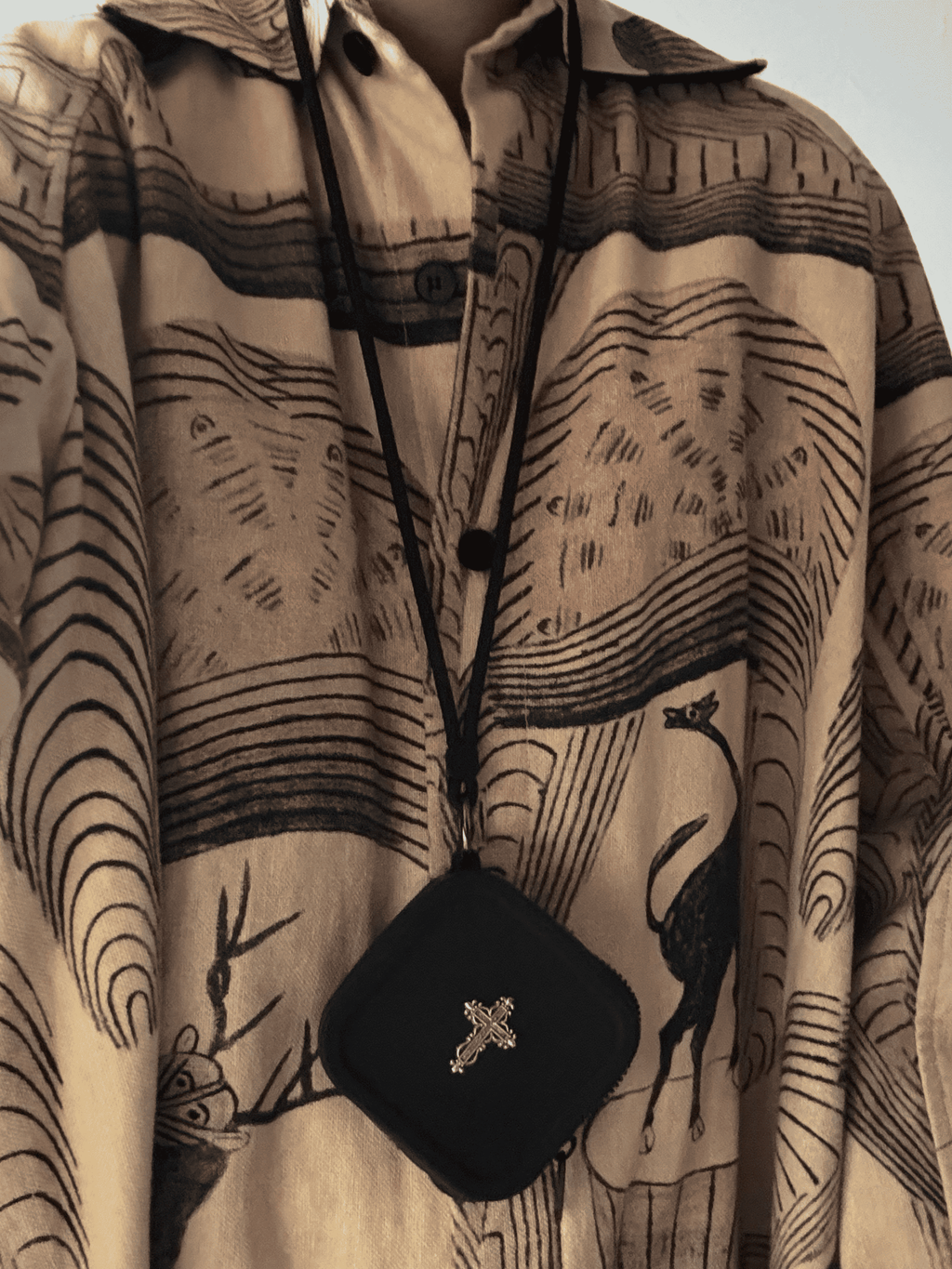 Gothic Cross Silicone Bag