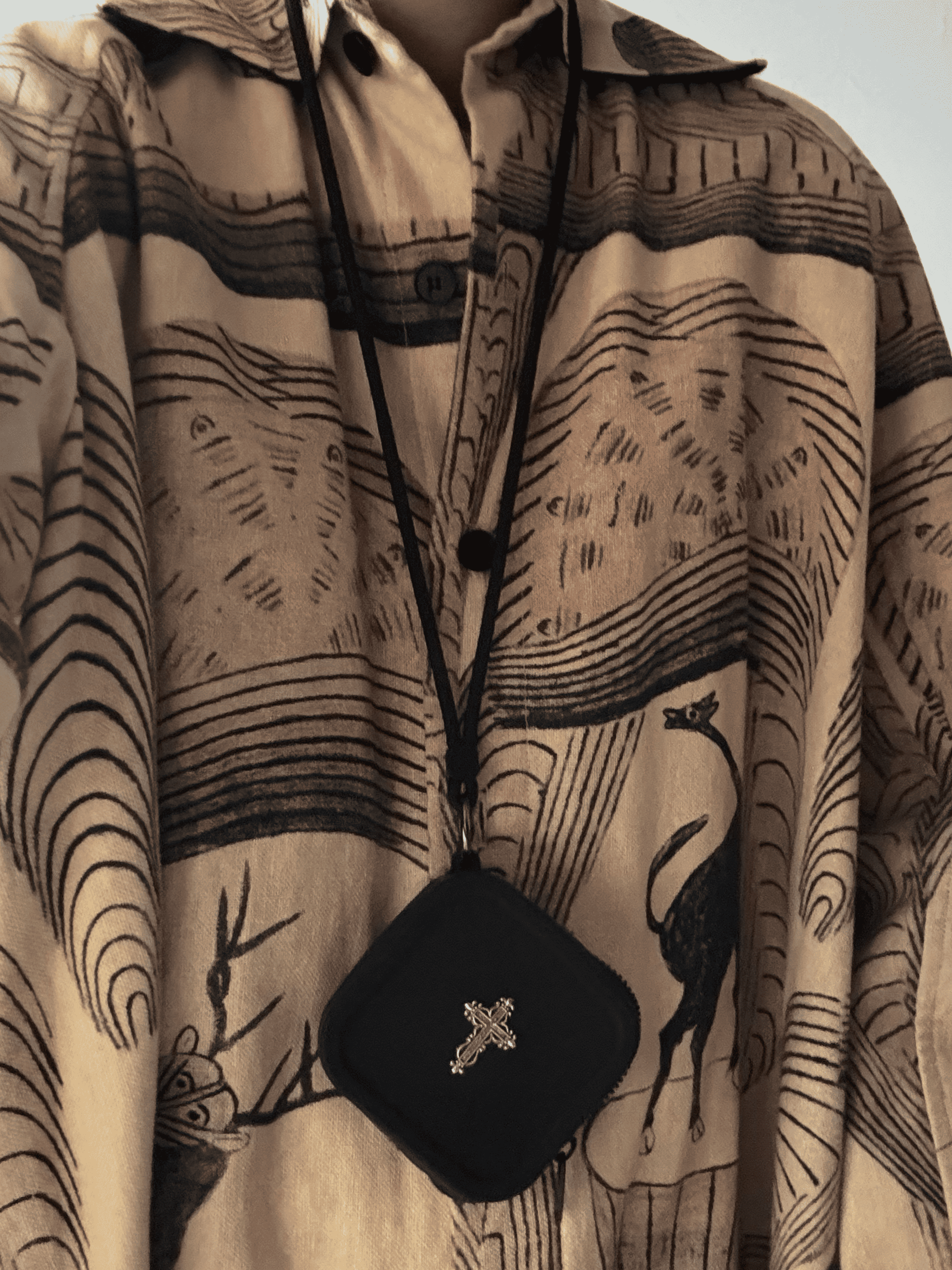 Gothic Cross Silicone Bag