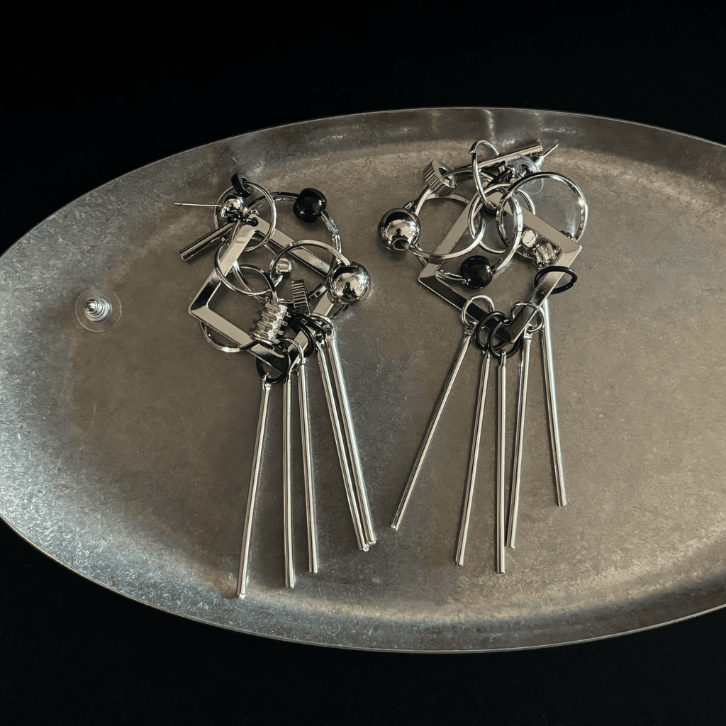 Cyberpunk Mechanical Earrings