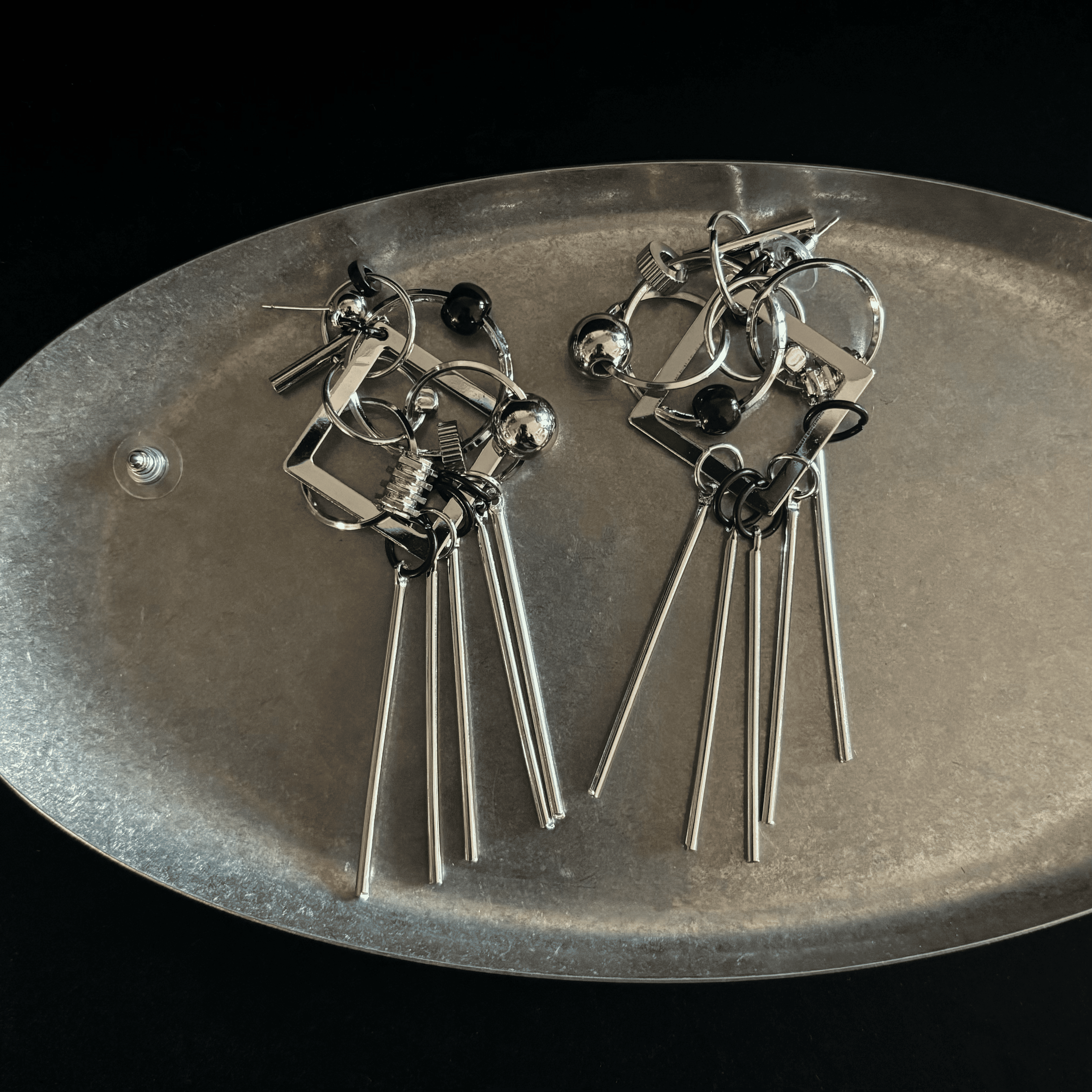 Cyberpunk Mechanical Earrings