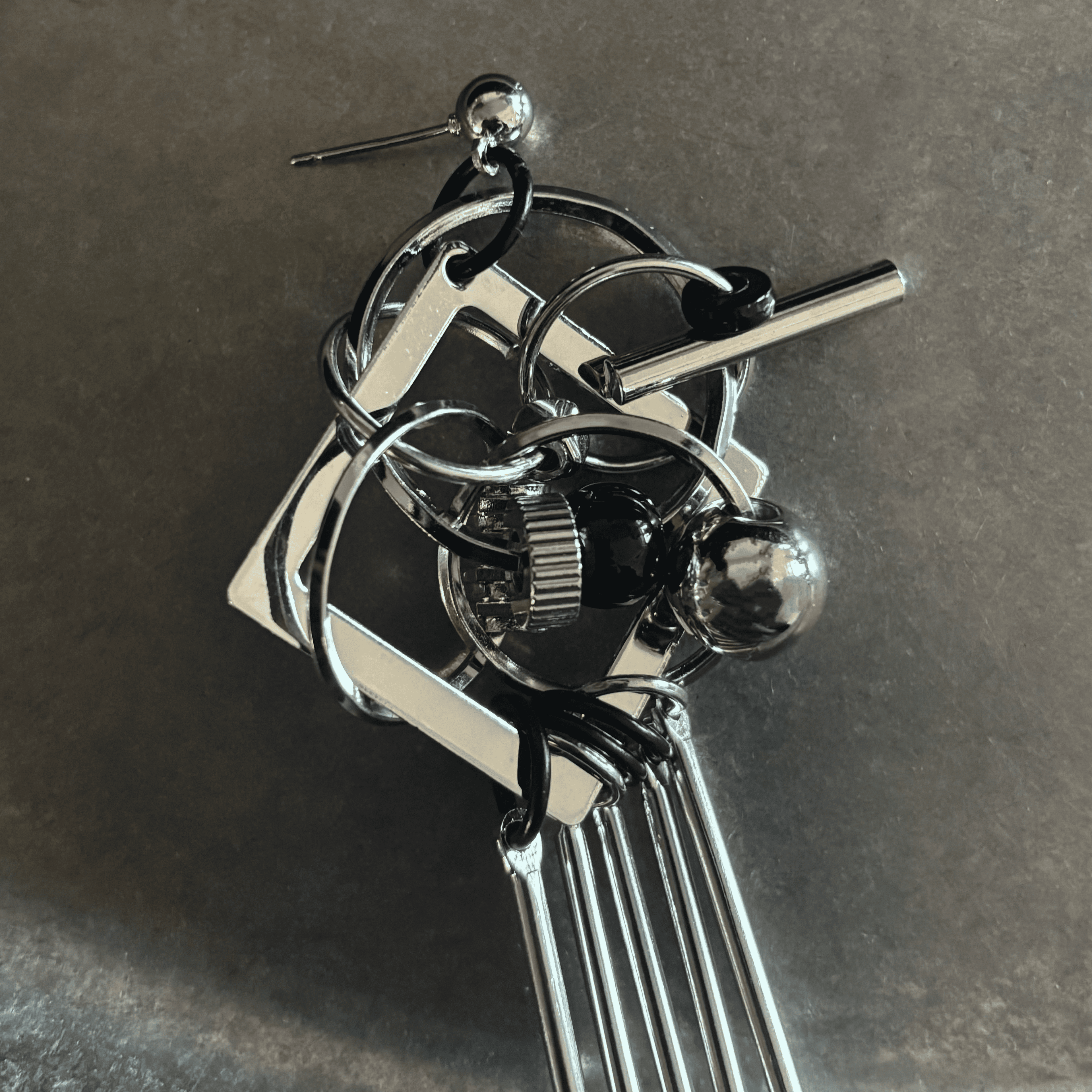 Cyberpunk Mechanical Earrings