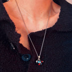 Star & Moon Heart Locket Necklace