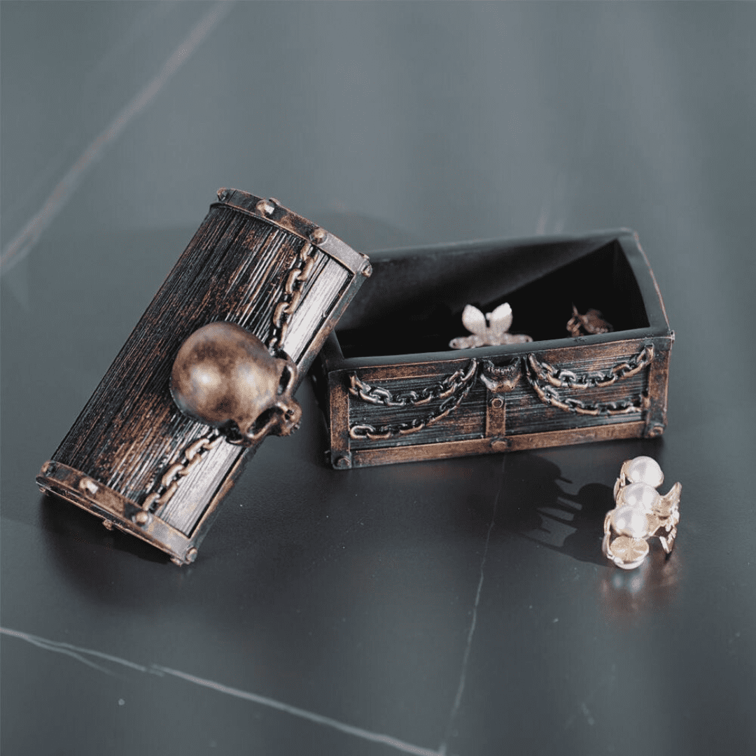 Gothic Skull Jewelry Box