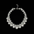 Rhinestone & Pearl Multi-Layer Necklace