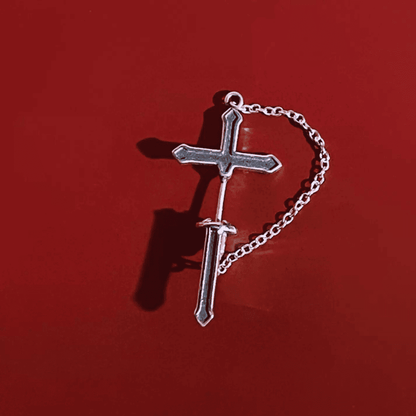 'Cross of Chains' Earring